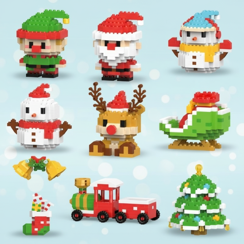 Cheerful & Decorative – Christmas Compact Building Blocks