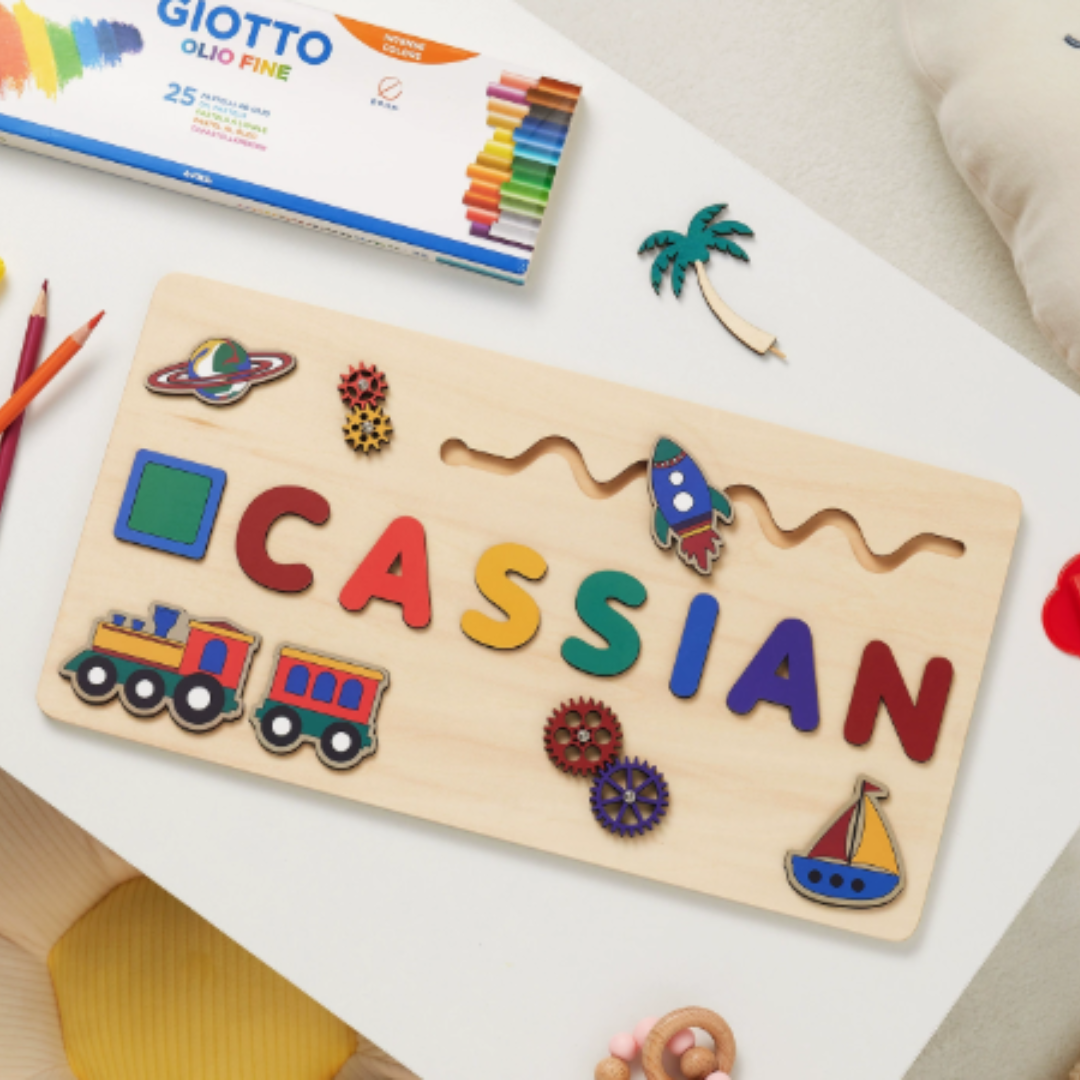 Your own name tag! - Name jigsaw puzzle