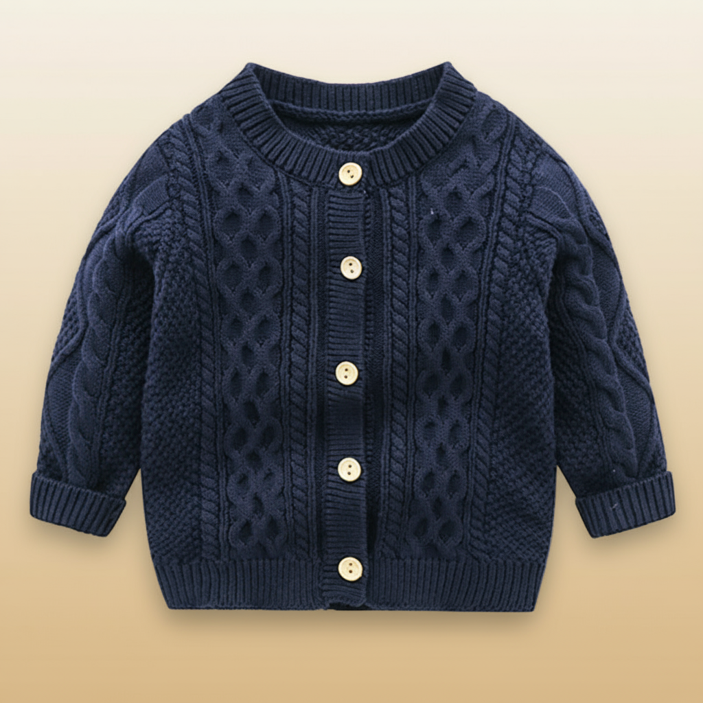 Comfortable & Stylish – Knitted Children's Cardigan Sweater