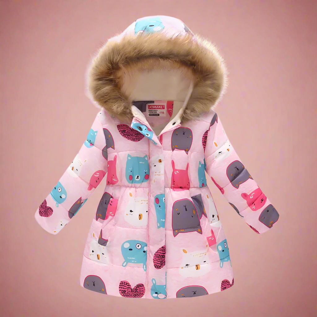 Elegant & Cozy – Quilted Winter Coat for Girls