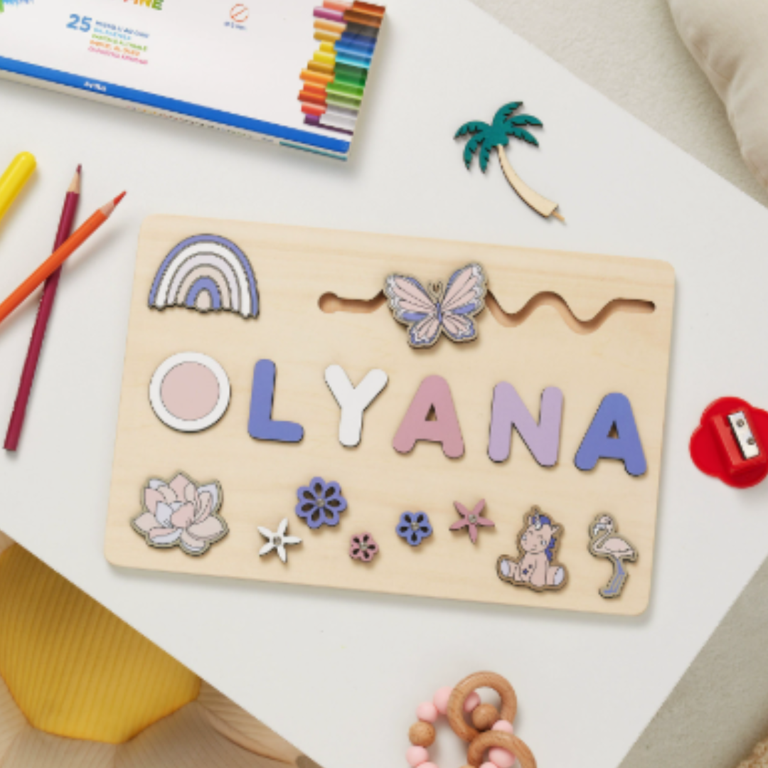 Your own name tag! - Name jigsaw puzzle