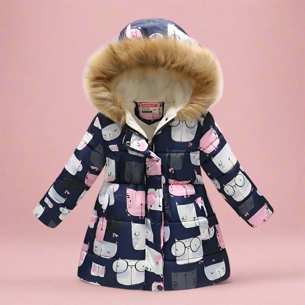 Elegant & Cozy – Quilted Winter Coat for Girls