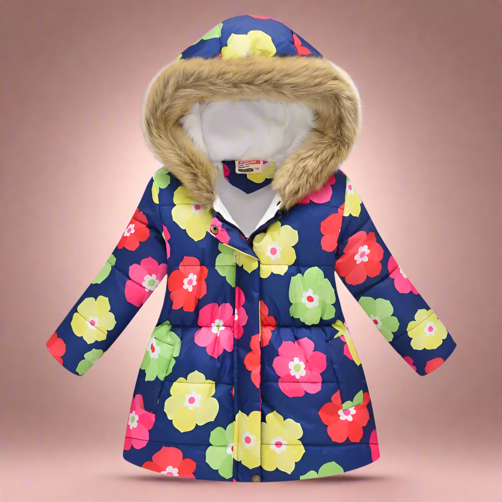 Elegant & Cozy – Quilted Winter Coat for Girls
