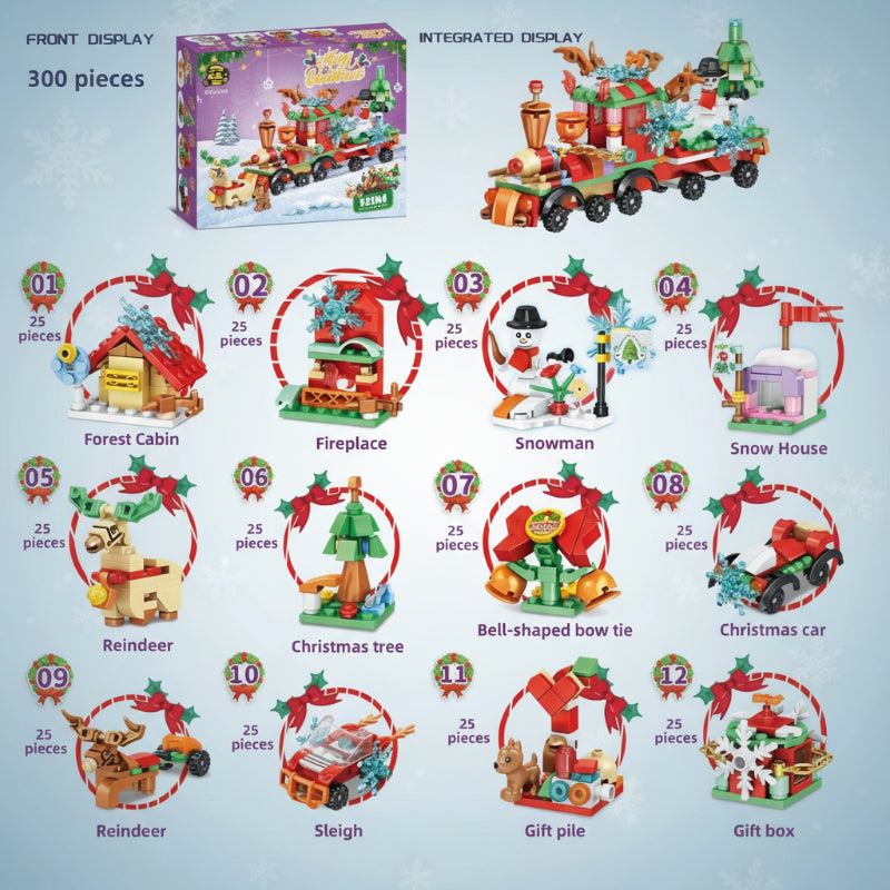 Cheerful & Decorative – Christmas Compact Building Blocks