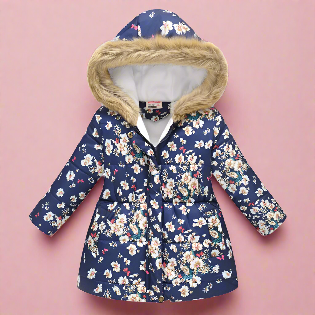 Elegant & Cozy – Quilted Winter Coat for Girls