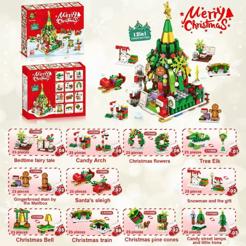 Cheerful & Decorative – Christmas Compact Building Blocks