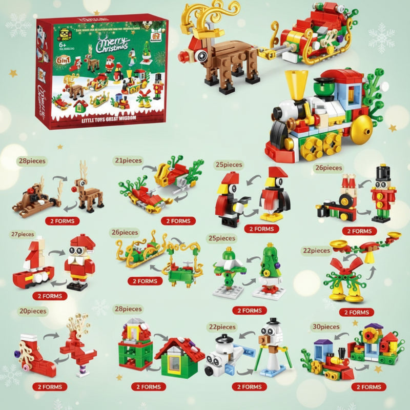 Cheerful & Decorative – Christmas Compact Building Blocks