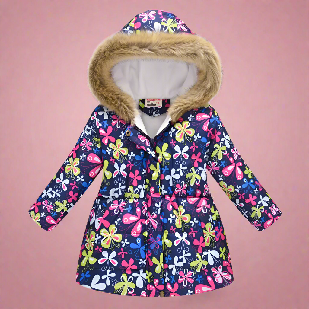 Elegant & Cozy – Quilted Winter Coat for Girls