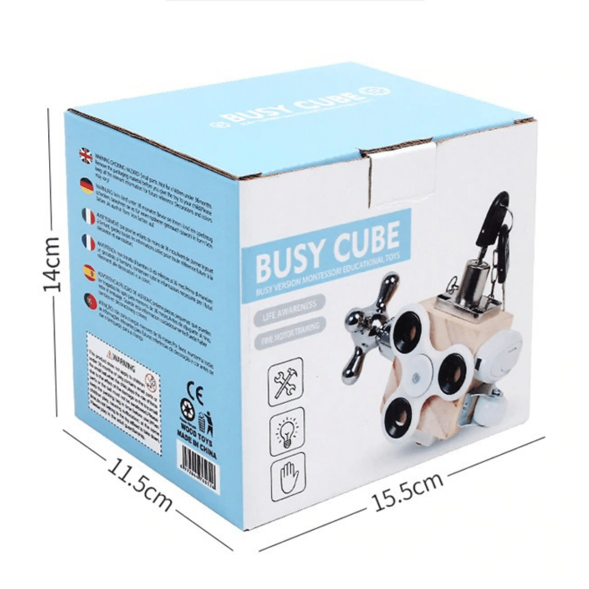 Develops finger dexterity - Tactile Cube