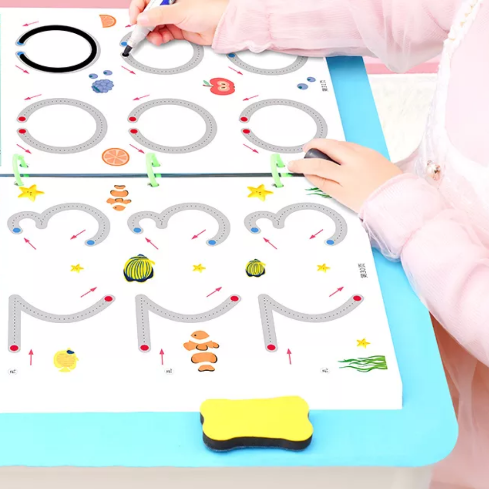 First introduction to writing - Exercise book for kids