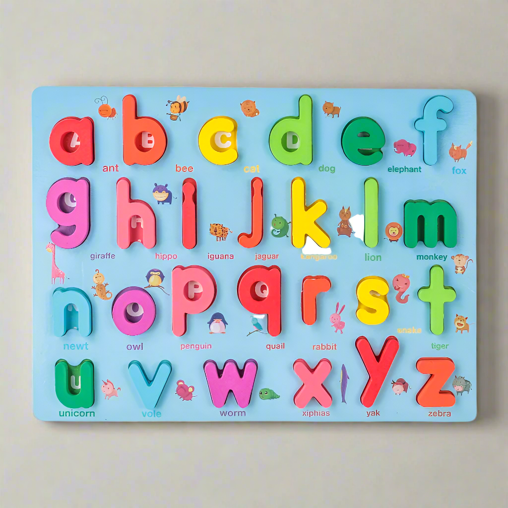Colorful & Educational – Montessori Number & Letter Educational Puzzle