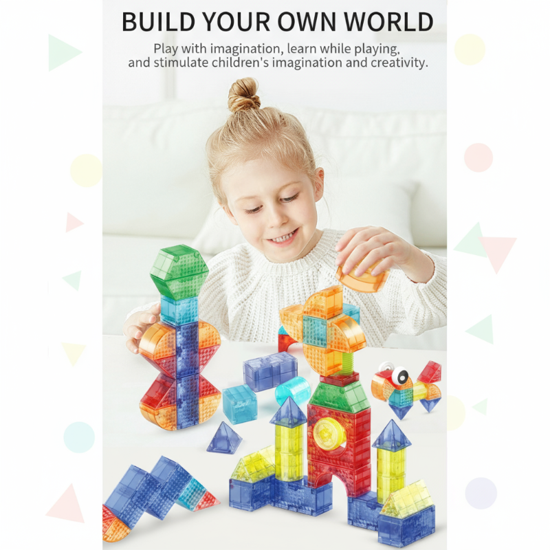 Innovative & Educational – Magnetic Building Blocks Set
