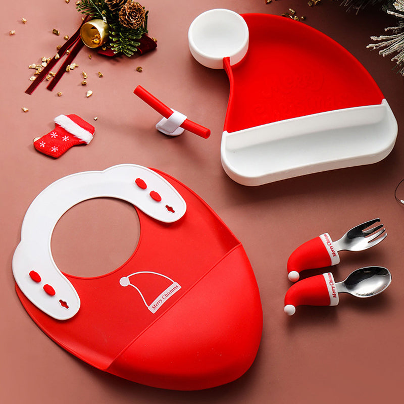 Safe & Non-Slip – Silicone Toddler Plate Kit with Cutlery