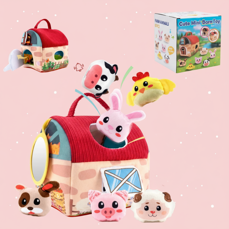 Soft & Educational – Farmhouse with Plush Animals