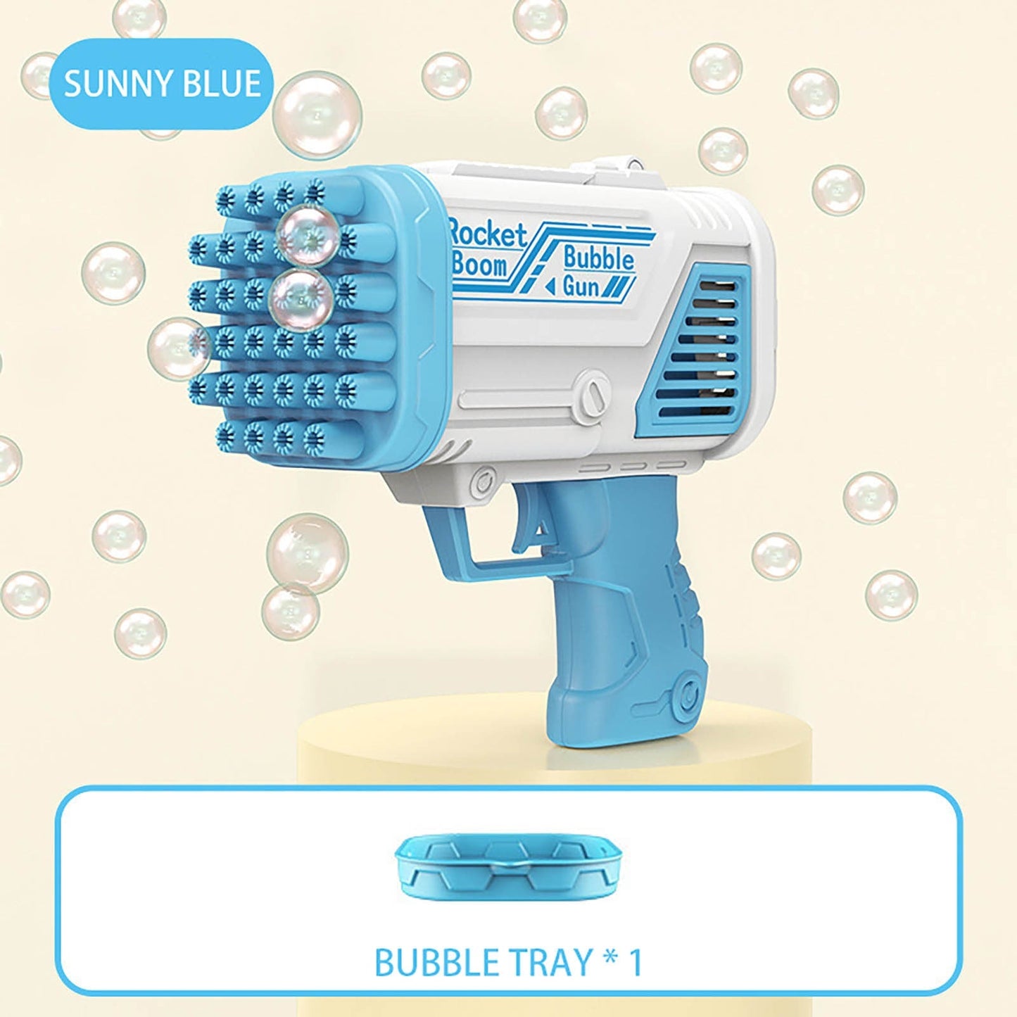 Play bubble games! - Soap bubble gun