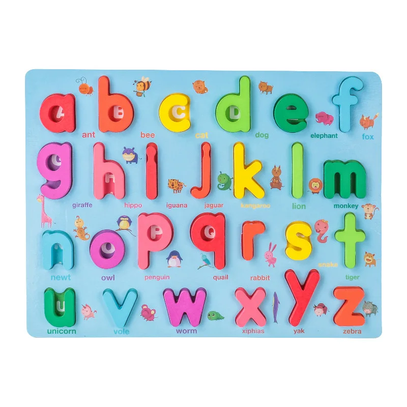 Colorful & Educational – Montessori Number & Letter Educational Puzzle