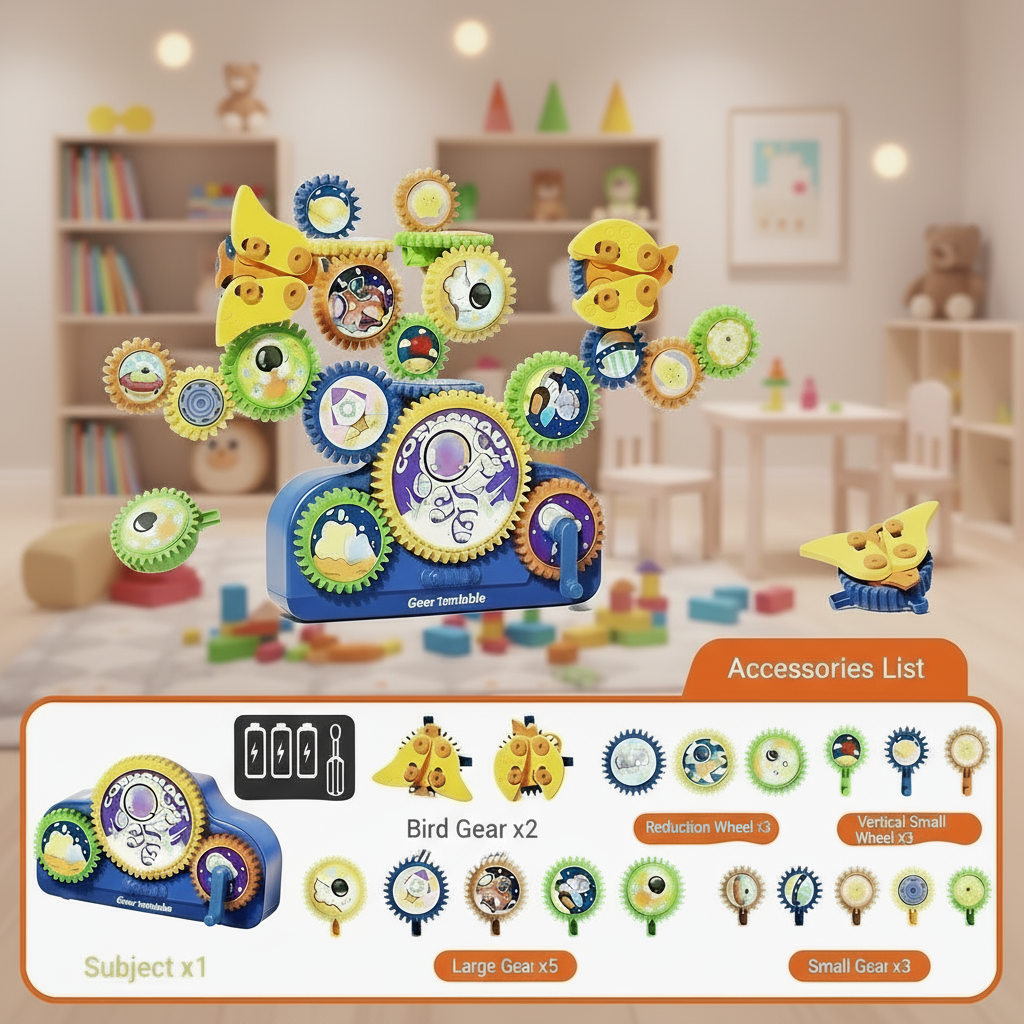 Educational & Play – 3D Electric Gear Play Set