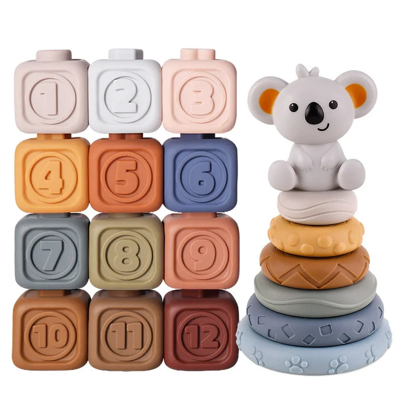 Stacking Tower - Chewing toys for babies