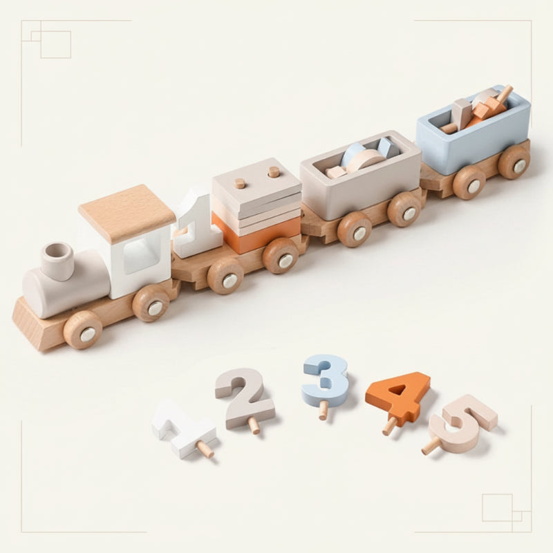Classic & Educational – Wooden Developmental Train