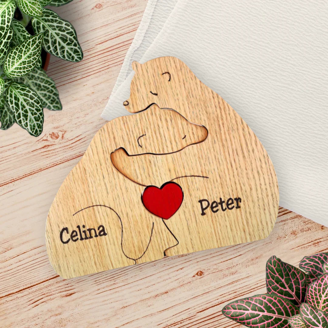 Family Puzzle™ – Custom Mother's Day Gift with a Family of Bears