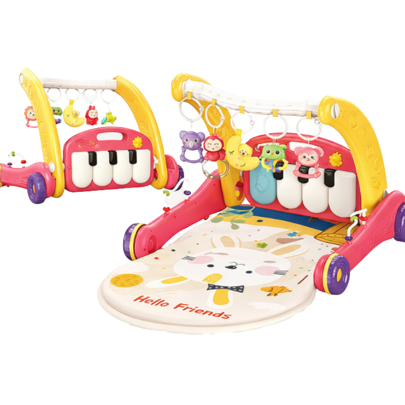 Interactive & Safe – 3-in-1 Walker & Infant Gym