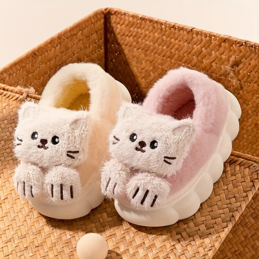 Warmth & Safety – Children's Cat Slippers