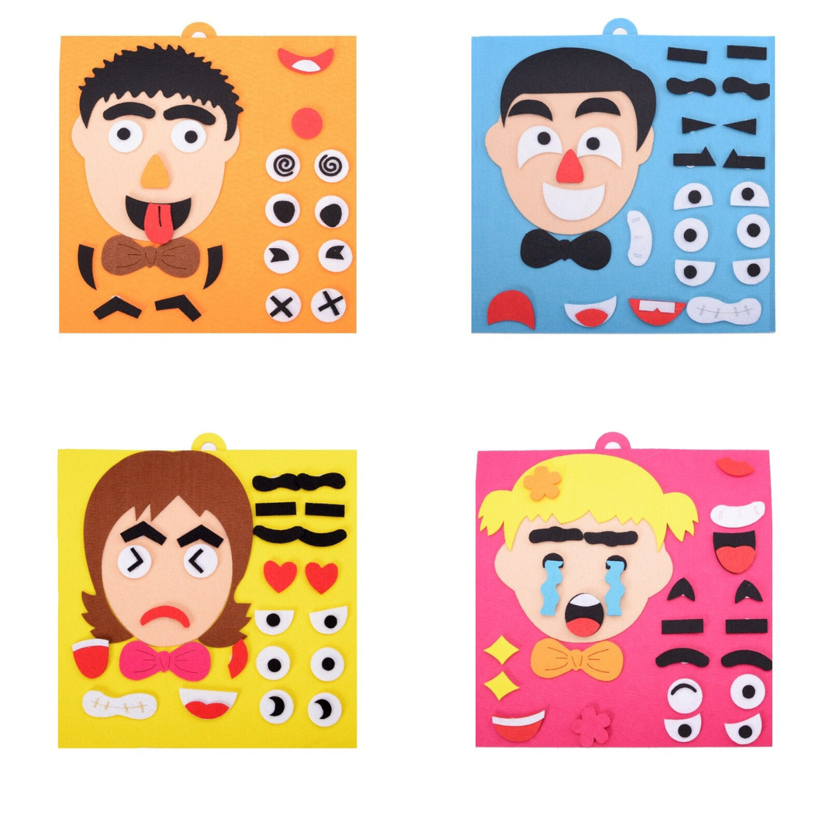Create facial expressions - Emotional puzzle game