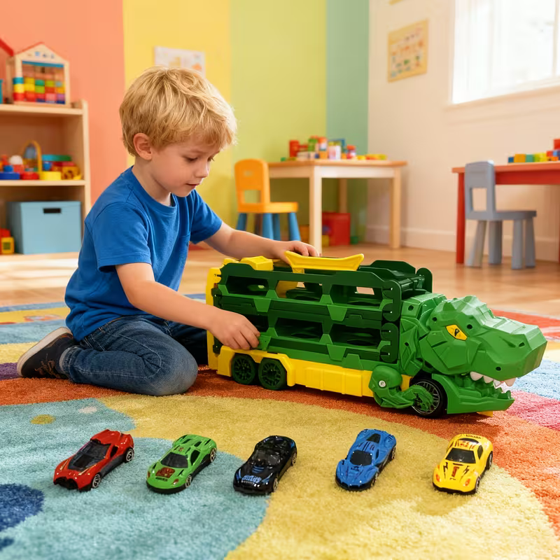 Cool & Play – Foldable Dino Transport Cart