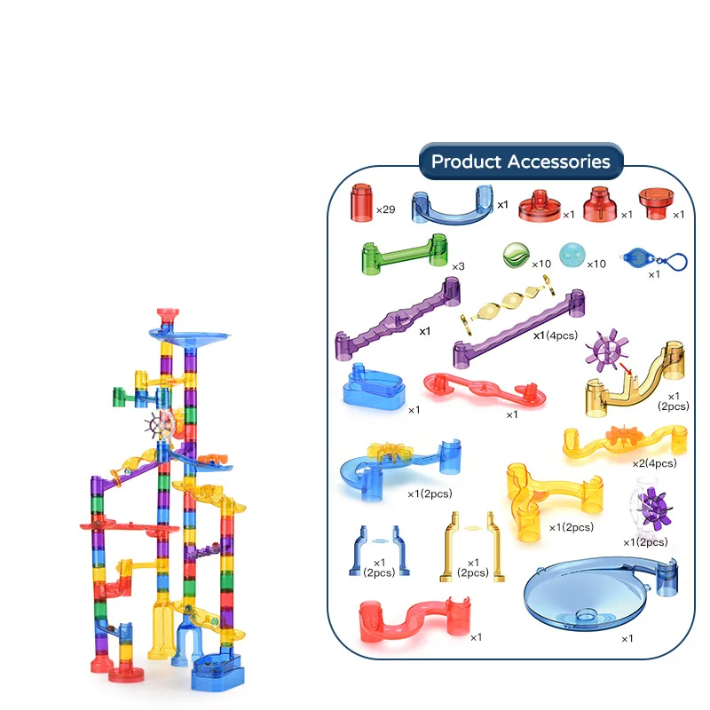 Safe & Educational - Marble Track Construction Kit