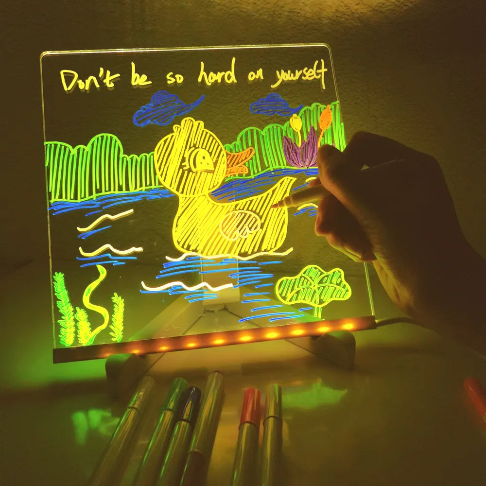 Shining stories - Illuminated drawing board