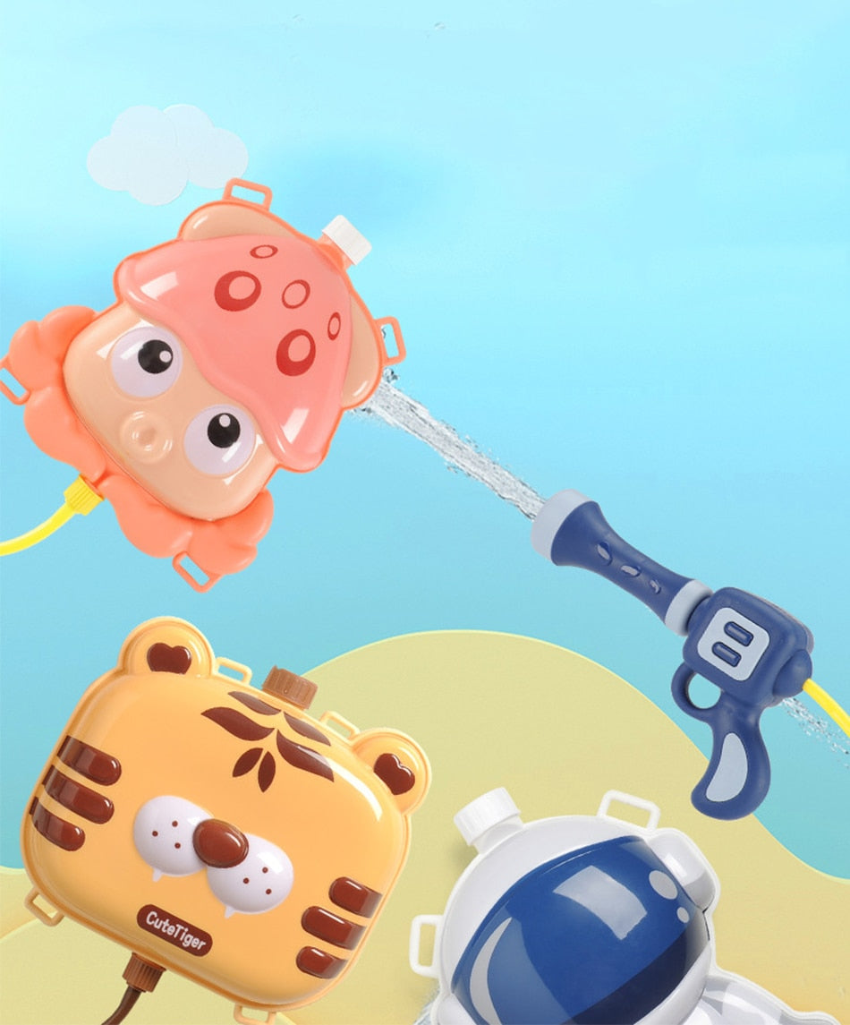 Water games for the little ones - Water pistol backpack