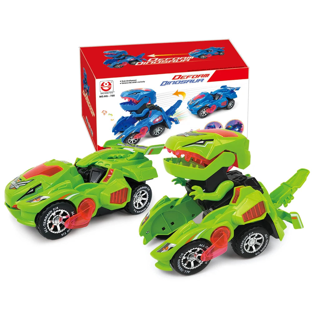 Transforming robot car