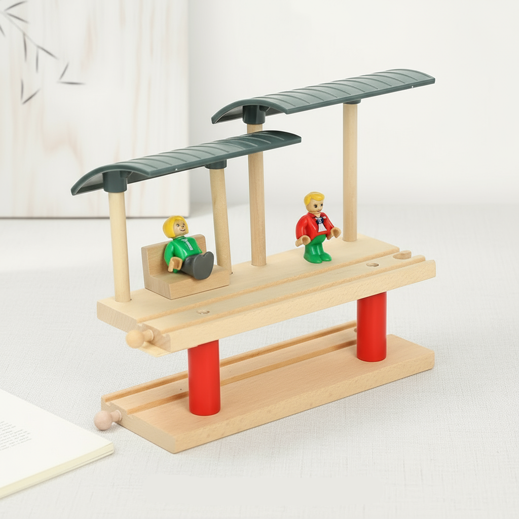 Stylish & Educational - Wooden Public Transportation Play Kit