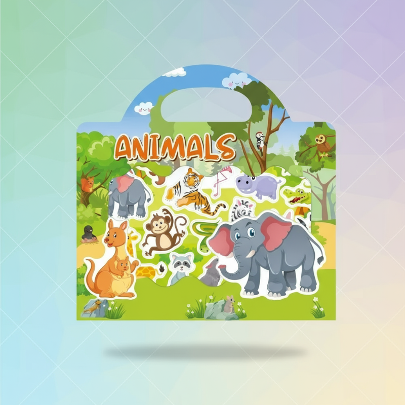 Vibrant & Educational - Reusable Sticker Book