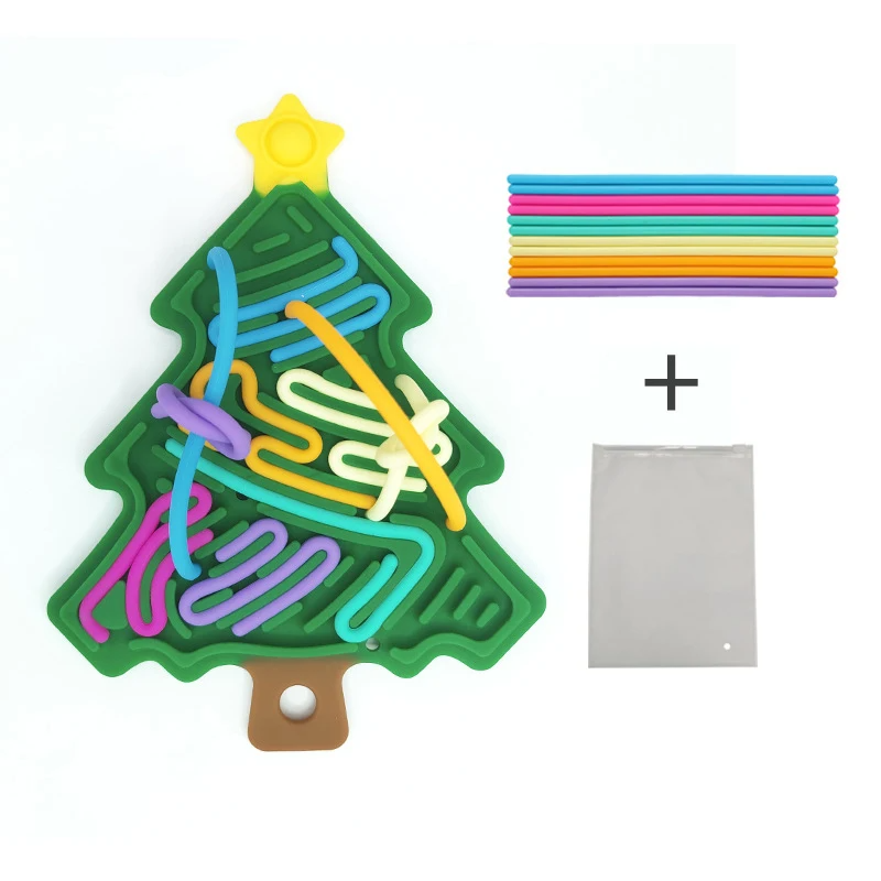 Compact, Christmassy & Play - Silicone Fidget Christmas Tree