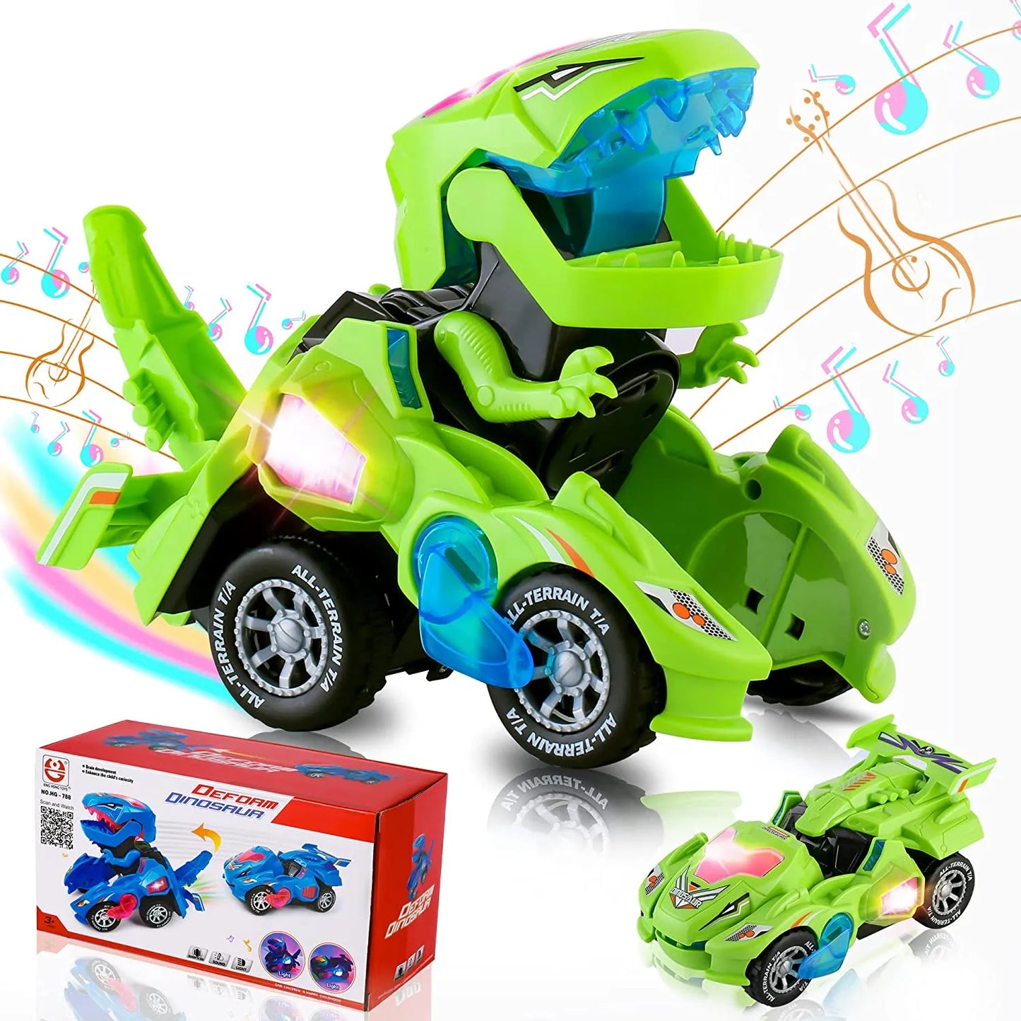 Transforming robot car