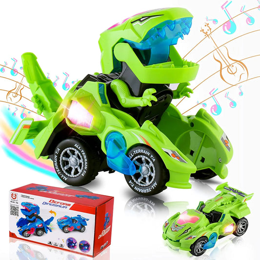 Transforming robot car