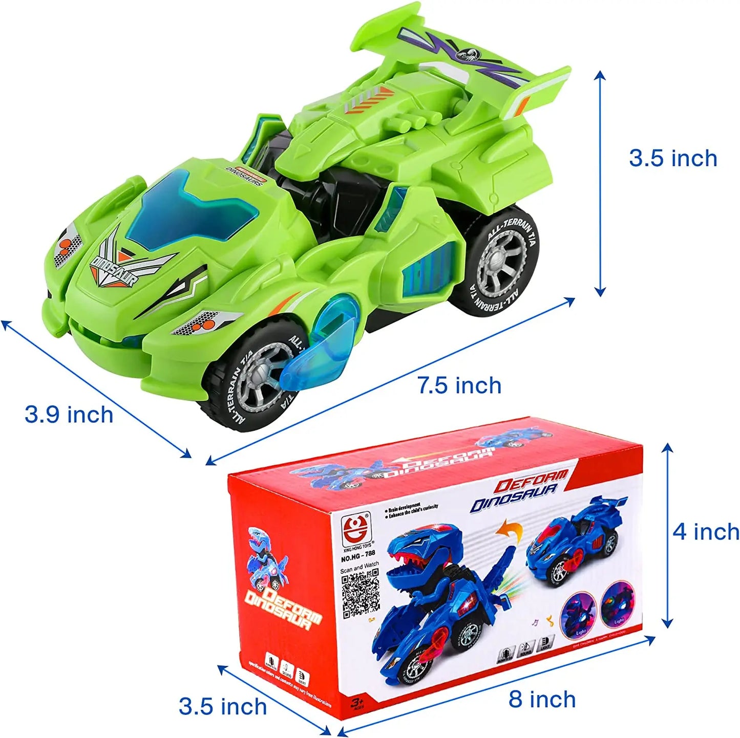Transforming robot car