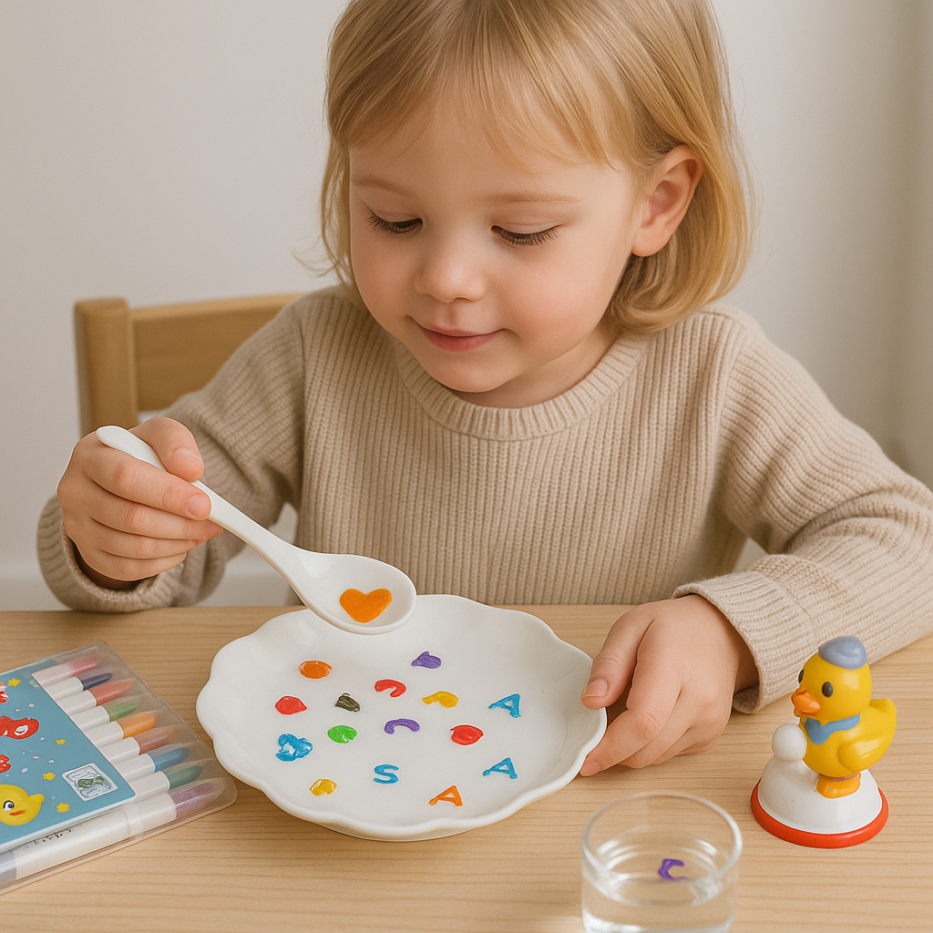 Innovative works of art in water - Watercolour sticker set (+ FREE ceramic spoon)