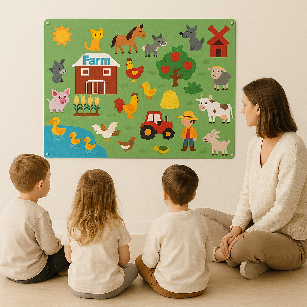 Meet the wonderful animals! - Felt board