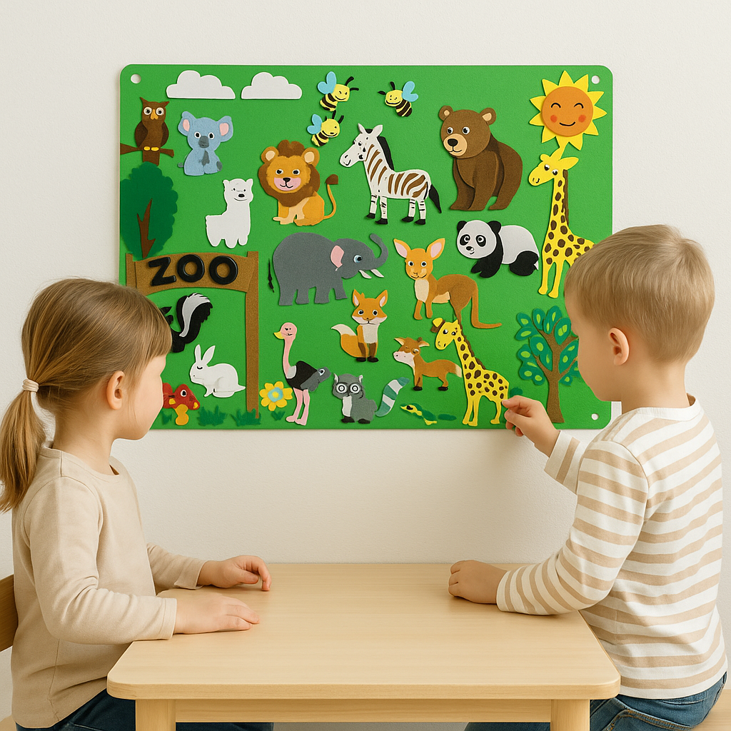 Meet the wonderful animals! - Felt board
