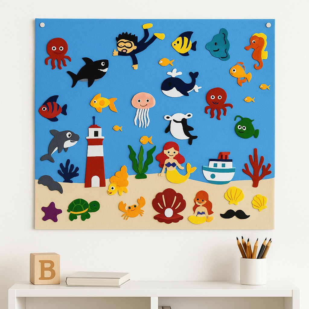 Meet the wonderful animals! - Felt board