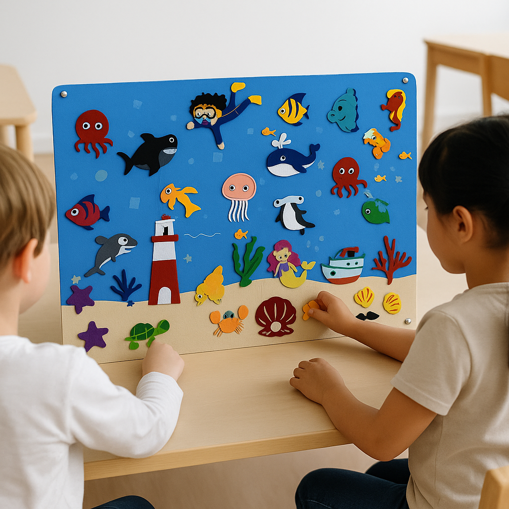Meet the wonderful animals! - Felt board