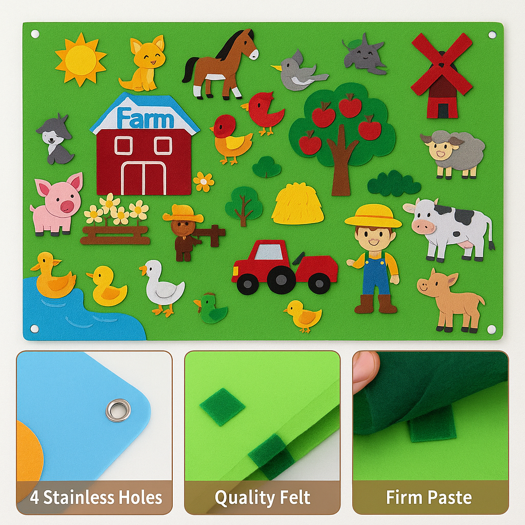 Meet the wonderful animals! - Felt board