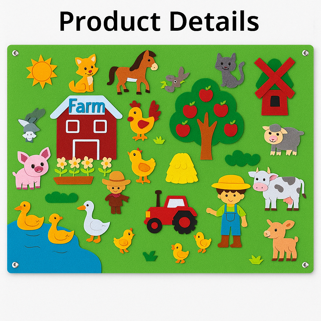 Meet the wonderful animals! - Felt board