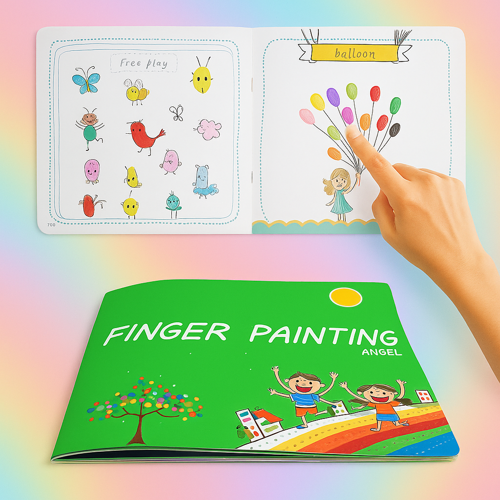 Paint with finger paints - Painting set for kids