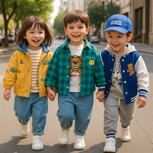 Toddler & Adventure - 3-Piece Clothing Kit Red Baseball Bear