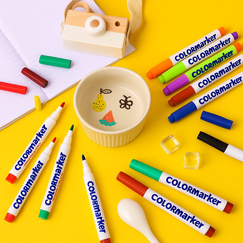 Innovative works of art in water - Watercolour sticker set (+ FREE ceramic spoon)