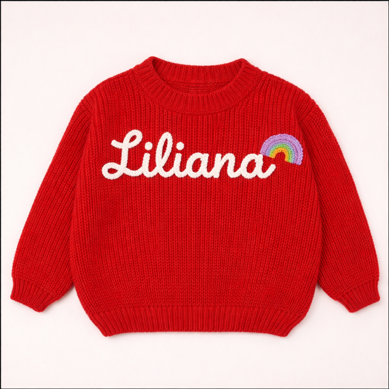 Custom Knitted Name Sweater for Children