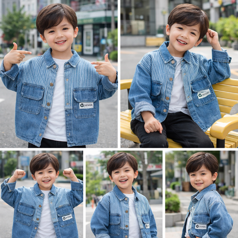 Stylish & Sustainable – Denim Jacket for Boys